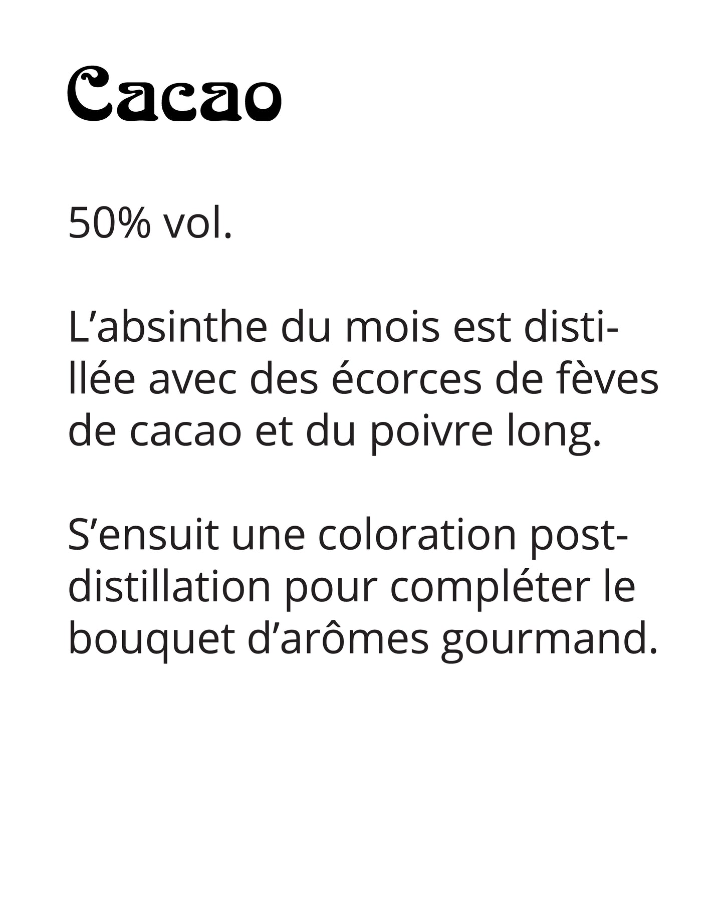 Mensuelle - Avril 2026 - Cacao
