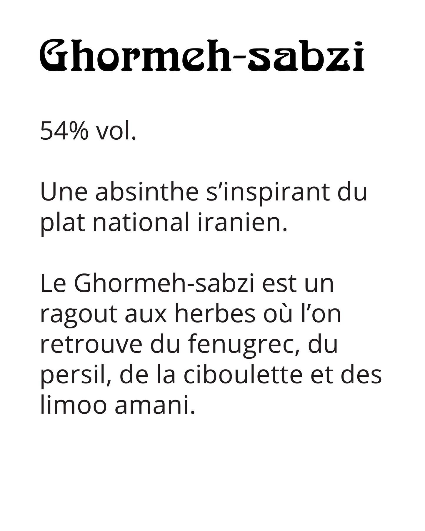 Mensuelle - Juin 2026 - Ghormeh-sabzi